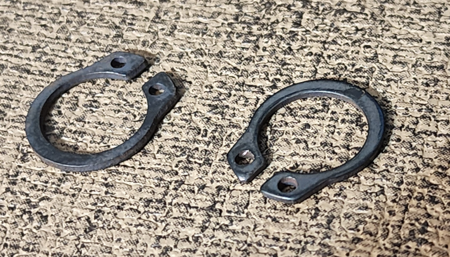 Rebel 17 Idler Shaft, C Clips, and Rubber rollers